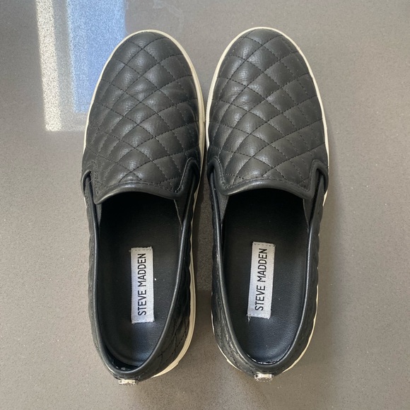 Brand New Steve Madden Ecentrcq Black Sneakers Size 8 - Picture 1 of 4